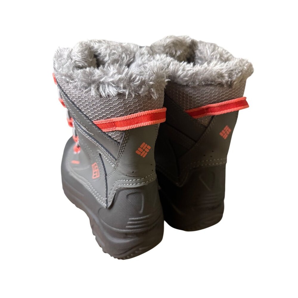 Columbia Bugaboot III Women's Waterproof Faux Fur Winter Boots Size 5 Gray & Ora - Picture 9 of 11